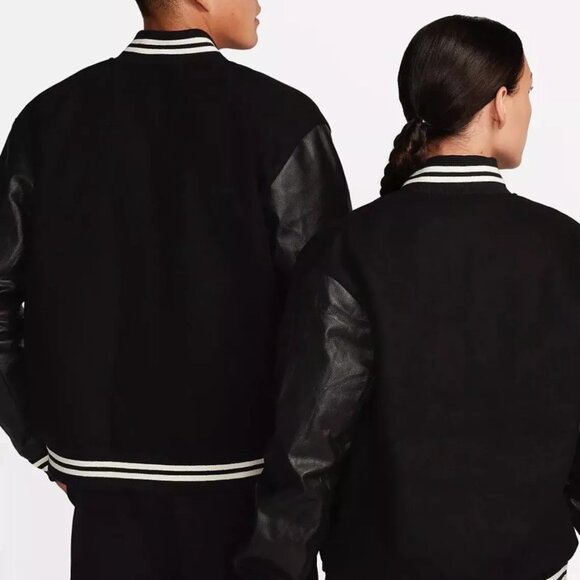 Nike Authentics Leather Varsity Jacket - Picture 10 of 13